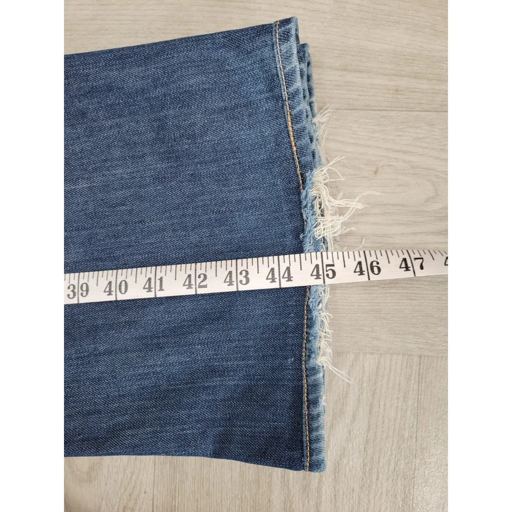 True Religion Billy Super T Jeans Men's 36 Blue Distressed Made USA Bootcut Y2K